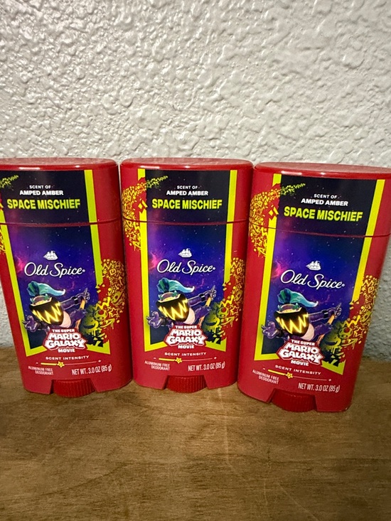 Old Spice Other - Old Spice Space Mischief Amped Amber Deodorant - Super Mario Galaxy Movie 3 pk